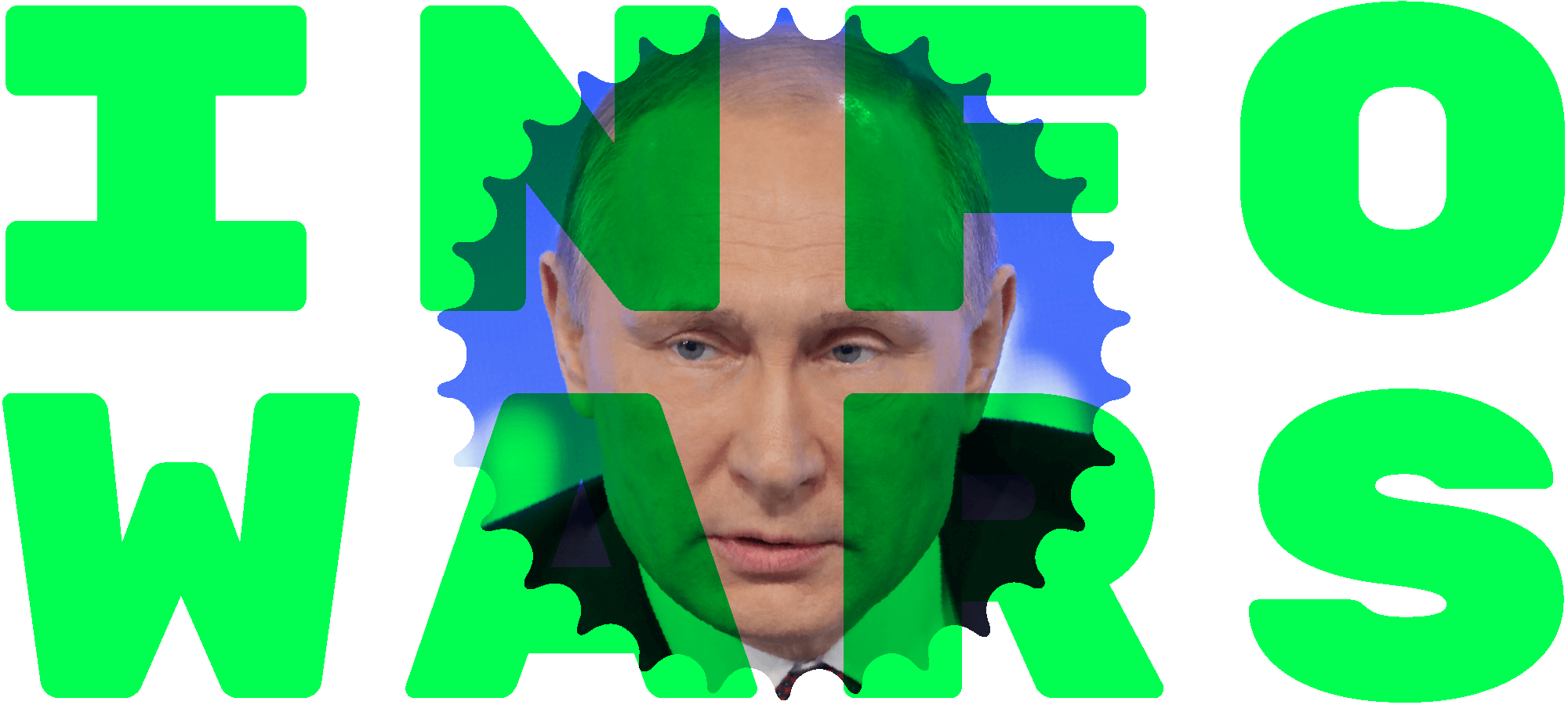 INFO WARS header illustration with Putin pic