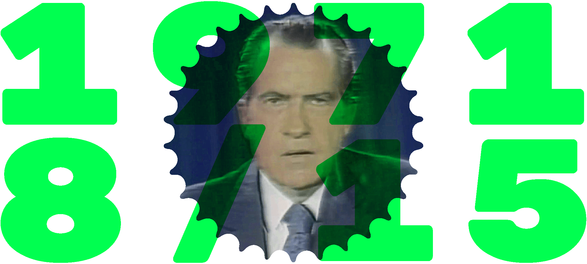Header image - Richard Nixon on TV, 15th August 1971