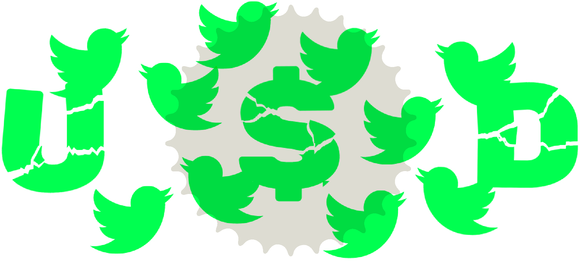 Header illustration: USD and twitter birds 