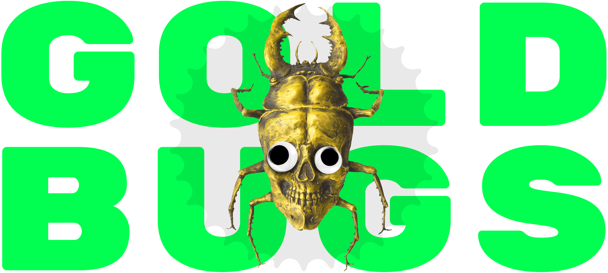 Header illustration: Gold bug with googly eyes